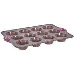 Secret de gourmet - moule  muffins pour 12 muffins 33x23, 5x3, 5cm