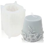 Moules � bougies cylindriques en silicone, moule 3d pour bougie d'aromath�rapie, b