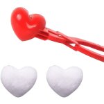 Kkmoon - moule  boules de neige en forme de c?ur (34cm rouge) - jouet d'hiver pour enfants - pelle  ...