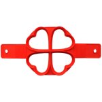 Moule � cr�pes en silicone en forme de c?ur, moule � omelette antiadh�sif pour gaufres et omelettes