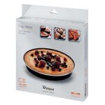 Plat crisp (moule  manque) diam. 28cm haut. 4cm avm280 / 1 (480131000082) four micro - ondes 74206 whirlpool ...