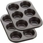 Deesse shop - moule � cupcakes - moule � muffins - acier au carbone - rev�tement antiadh�sif - lot de ...