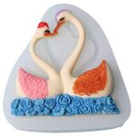 Moule � g�teau en silicone motif cygnes pour p�tisserie chocolat diy