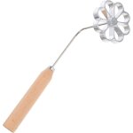 Moule � gaufres en aluminium en forme de rosette avec poign�e en bois, moule � p�tisserie cr�atif pour ...