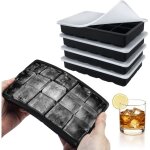 Moule � gla�ons lot de 4 moule � gla�ons en silicone au total 60 compartiments pour faire un grand gla�on ...