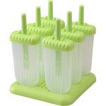 Moules  glaons en plastique, lot de 6, carrs verts