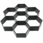 Moule hexagonal r�utilisable pour pav�s de b�ton, marcheau, pierre de ciment pour trottoir, all�e, terrasse, ...