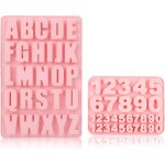 Moules � lettres en silicone, a - z moule silicone alphabet, moules de silicone r�utilisables, pour chocolat, ...