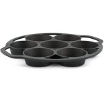 Moule � muffins en fonte pour 7 muffins moule � cupcakes d�j� brul� - bbq - toro