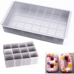 Moule � p�tisserie en aluminium / moule � g�teau rectangulaire r�glable antiadh�sif pour mariage