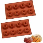 Moules en silicone, 2 mini moules, mini moules � beignets avec rev�tement antiadh�sif, moules de cuisson ...