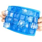 Moule silicone, 3 pi�ces moule � gla�ons bac � gla�ons avec couvercle, ice cube tray, eisw�rfelformen ...