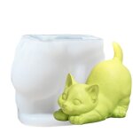 Moules � silicone en forme d'animal - moule pour bougie de chat chien - moules r�sine �poxy r�utilisable, ...