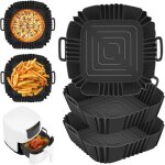Moule en silicone pour friteuse  air, 3 pices, plateau d'accessoires sans huile, moule en silicone ...