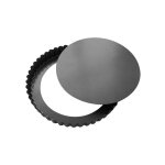 Moule tarte demontable 28 cm acier revetu - de buyer