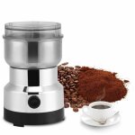 Moulin � caf� �lectrique 220v, broyeur � graines de caf� broyeur alimentaire en acier inoxydable moulin ...