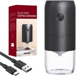 Moulin � caf� �lectrique avec meule en c�ramique moulin � h�lice portable rechargeable pour les grains ...