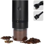 Moulin  caf lectrique noir - acier inoxydable - moulin  caf professionnel - moulin  poivre / sel ...