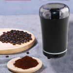 Moulin � caf� �lectrique noir moulin � �pices avec lame caf� goutte � goutte lames en acier inoxydable ...