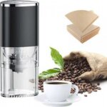 Moulin � caf� �lectrique portable avec filtres mouture r�glable pour maison bureau voyage 30g 155ml