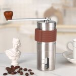 Moulin � caf� manuel portable - broyeur en c�ramique pour expresso et cafeti�re � piston