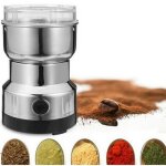Moulin � caf� et mixeur �lectrique broyeur pour grains de caf�, graine de lin et autres �pices - inox ...