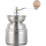 Moulin � caf�, moulin � caf�, vanille argent�e manuelle pour cuisine, argent