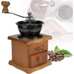 Moulin  caf vintage - moulin  caf manuel en bois avec rglage de mouture - moulin  caf manuel avec ...