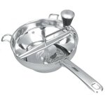 Moulin � l�gumes en acier inoxydable ? moulin rotatif pour sauce tomate, compote de pommes, pur�e, confitures ...