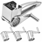 Moulin � r�pe fromage 1 tambour inox - simple, r�sistant et efficace, ensemble de trois couteaux de rabot ...