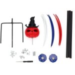 Moulin � vent rotatif en fer forg� d�coration jardin automne