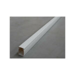 Moulure 25x40mm blanche (au metre) avec couvercle