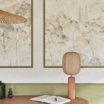 Moulure murale d�corative en bois flute concave - 1 x 3 x 100 cm - brut sans peinture - cimaise - plinthe ...