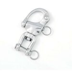 Mousqueton pivotant � emerillon 2 pi�ces manille inox maillons rapides en acier inoxydable 316 mousqueton ...