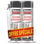 Rubson mousse expansive blanc 30 litres lot de 2 a�rosols