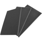 Mousse de filtre � air 300x210mm lot de 3 densit� 60 ppi �paisseur 5 / 10 / 15mm pour motos, tondeuses ...