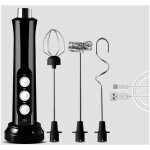 Mousseur  lait lectrique avec 3 ttes d'agitation, mousseur  lait rechargeable - usb rechargeable, ...