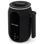 Mousseur à lait électrique 4 en 1, 450 ml, chauffe - lait, cuiseur vapeur avec poignée rotative, pour ... Mousseur à lait électrique 4 en 1, 450 ml, chauffe - lait, cuiseur vapeur avec poignée rotative, pour ...