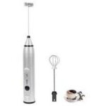 Mousseur � lait �lectrique avec double fouet, machine � mousse �lectrique rechargeable par usb, mousseur ...