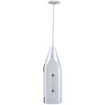 Mousseur  lait lectrique portatif, mini agitateur  main,  piles, mlangeur de boissons en acier inoxydable ...