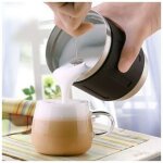 Mousseur � lait portatif et m�langeur de boissons, accessoires de m�langeur de mousse �lectrique en acier ...