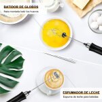 Mousseur  lait usb, mousseur  lait lectrique, rglable en 3 vitesses, avec 3 batteurs en acier inoxydable, ...