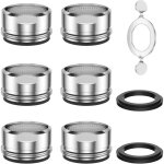 Mousseur robinet 6 pi�ces m24 filtres, mousseur robinet economiseur d'eau de cuisine et salle de bain, ...
