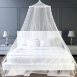 Moustiquaire de lit double, universelle moustiquaire lit double tulle tissu moustiquaire voyage exterieure, ...