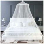 Moustiquaire de lit double, universelle moustiquaire lit double tulle tissu moustiquaire voyage exterieure, ...