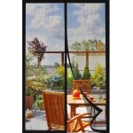 Moustiquaire porte fenetre magnetique 80x210cm, rideau anti insecte mouche, moustiquaire baie vitree ...