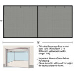 Moustiquaire de porte de garage 4, 9 x 2, 1 m ? toile en fibre de verre r�sistante ? r�sistante aux d�chirures ...