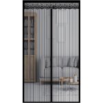 Moustiquaire de porte magn�tique rideau de porte antimoustique avec fermeture aimant�e sans per�age pour ...
