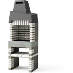 Movelar - barbecue préfabriqué à bois et charbon de bois en béton réfractaire modèle cali plus (gris ... Movelar - barbecue préfabriqué à bois et charbon de bois en béton réfractaire modèle cali plus (gris ...