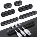 Mowze - 4 pi�ces porte - cable serre - cables auto - adh�sifs pour cordon d'alimentation, cable de chargement ...